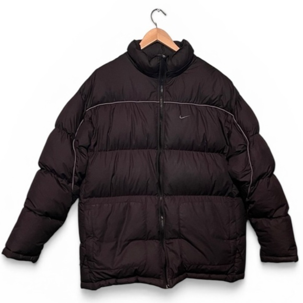 Nike Men's Black Puffer Jacket size large full zip